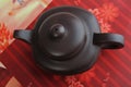 Top view of Chinese tea pottery Royalty Free Stock Photo