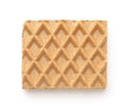 Top view of chocolate stuffed wafer Royalty Free Stock Photo