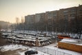 Bus station Balashikha-2. Balashikha, Russia.