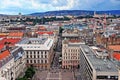 Top view of the city center of Budapest Royalty Free Stock Photo