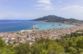 Top view of the city and harbor Zakynthos, Greece Royalty Free Stock Photo