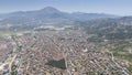 Top view of the city of Isparta. Royalty Free Stock Photo
