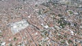 Top view of the city of Isparta. Royalty Free Stock Photo