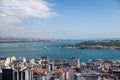 Top view city Istanbul mediterranean sea Turkish architecture May 05 2023 Turkiye Istanbul