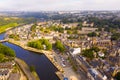 Top view of the city of Lannion. France Royalty Free Stock Photo