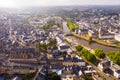 Top view of the city of Lannion. France Royalty Free Stock Photo
