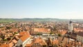 Top view of the city of Sibiu