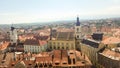 Top view of the city of Sibiu