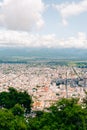 Top view of the city, streets and houses with tiled roofs. Salta, Argentina Royalty Free Stock Photo