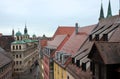 top view of cityscape of Nuremberg, Bayern, Germany Royalty Free Stock Photo
