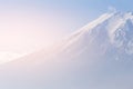 Top view close up Fuji Mountain, Japan Royalty Free Stock Photo