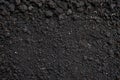 Top view, close-up of Organic black soil texture pattern background. Can be used planting tree. Surface has grunge and rough. Royalty Free Stock Photo