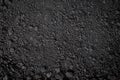 Top view, close-up of Organic black soil texture pattern background. Can be used planting tree. Surface has grunge and rough. Royalty Free Stock Photo
