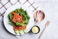 Closed up vegetable salad. Royalty Free Stock Photo