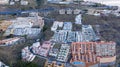 Top view of a coast. The buildings of the island of Tenerife, Canary Islands, Spain