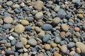 Top view of colorful beach rocks Royalty Free Stock Photo