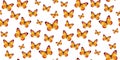 Bright butterflies vector seamless pattern Royalty Free Stock Photo