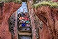 Top view of colorful Pecos Bill Saloon in Frontierland at Magic Kingdom in Walt Disney World .