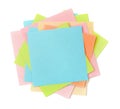 Top view of colorful sticky note papers Royalty Free Stock Photo