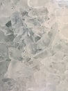 Top view of commercially made ice chips Royalty Free Stock Photo