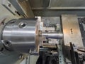 top view of a conventional lathe
