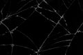 Top view cracked broken mobile screen glass Royalty Free Stock Photo