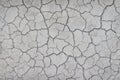 Top view cracked patterns of soil ground texture for background , nature drought Royalty Free Stock Photo