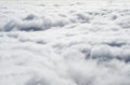 Top view of cumulus clouds. Abstract background Royalty Free Stock Photo