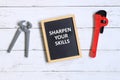 Sharpen your skills Royalty Free Stock Photo