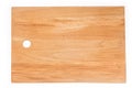 Top view of cutting board made of natural oak wood Royalty Free Stock Photo