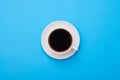 Top view of a dark flavor coffee Royalty Free Stock Photo