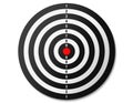Top view dartboard background. Business concept of target and goal