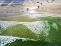 Top view of Daytona Beach Royalty Free Stock Photo