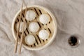 top view delicious dumplings concept. High quality photo Royalty Free Stock Photo