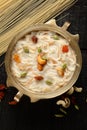 Top view -Delicious vermicelli payasam or kheer.