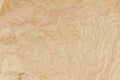 Top view detailed light beige packaging paper texture background