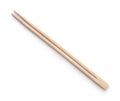 Top view of disposable wooden chopsticks