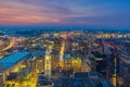 Top view of downtown skyline Philadelphia in Pennsylvania, USA Royalty Free Stock Photo