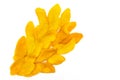 Top view dried mango slices