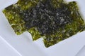 Top view of dried nori seaweed Royalty Free Stock Photo