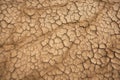 Top view of dry cracked land, broken ground texture background, drought theme