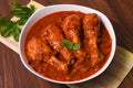 Spicy Indian chicken curry non vegetarian food Royalty Free Stock Photo