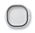 Top view of empty collapsible silicone bowl Royalty Free Stock Photo