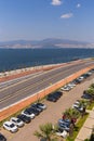 Top view empty streets due to quarantine Coronavirus COVID-19 at Izmir