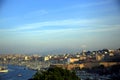 Top view of the entrance to the Vieux Port of Marseille, France Royalty Free Stock Photo