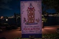 Top view of Epcot Internatonal Food and Wine sign at Walt Disney World 5