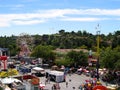 Top View of the Fairgrounds, Los Angeles County Fair, Fairplex, Pomona, California Royalty Free Stock Photo