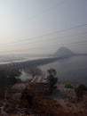 Top view of famous Krishna Barrage