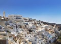 Top view on Fira town, Santorini island