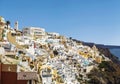 Top view on Fira town, Santorini island,